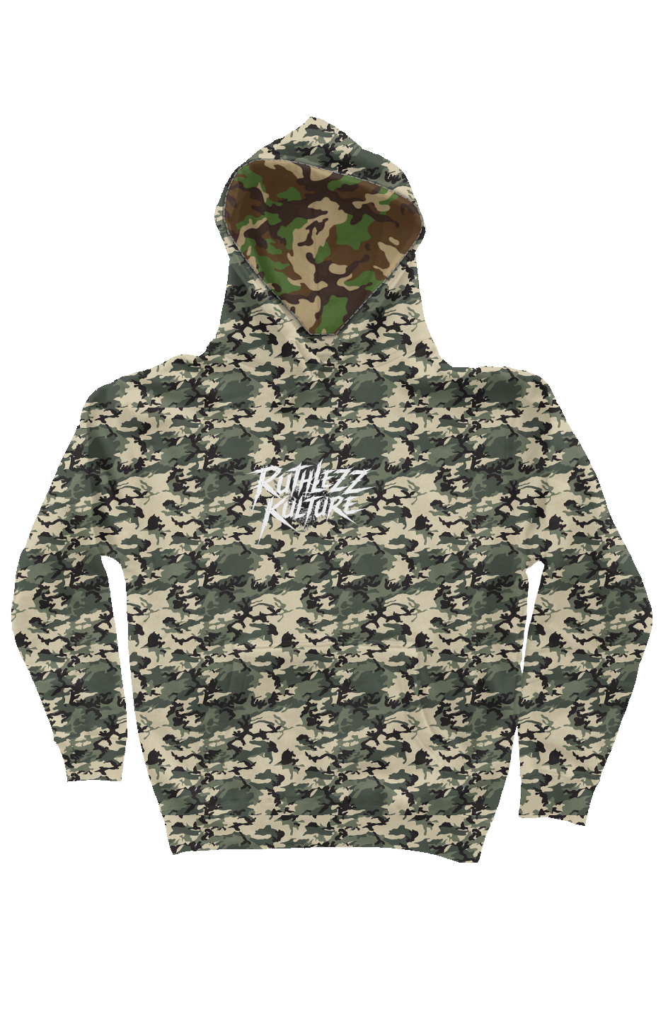 Ruthlezz Kulture Camo Independent Heavyweight Hoodie