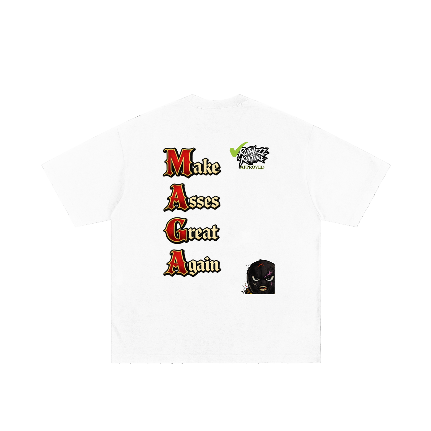 Ruthlezz Kulture ‘MAGA’ Heavyweight Hand-frayed T-Shirt