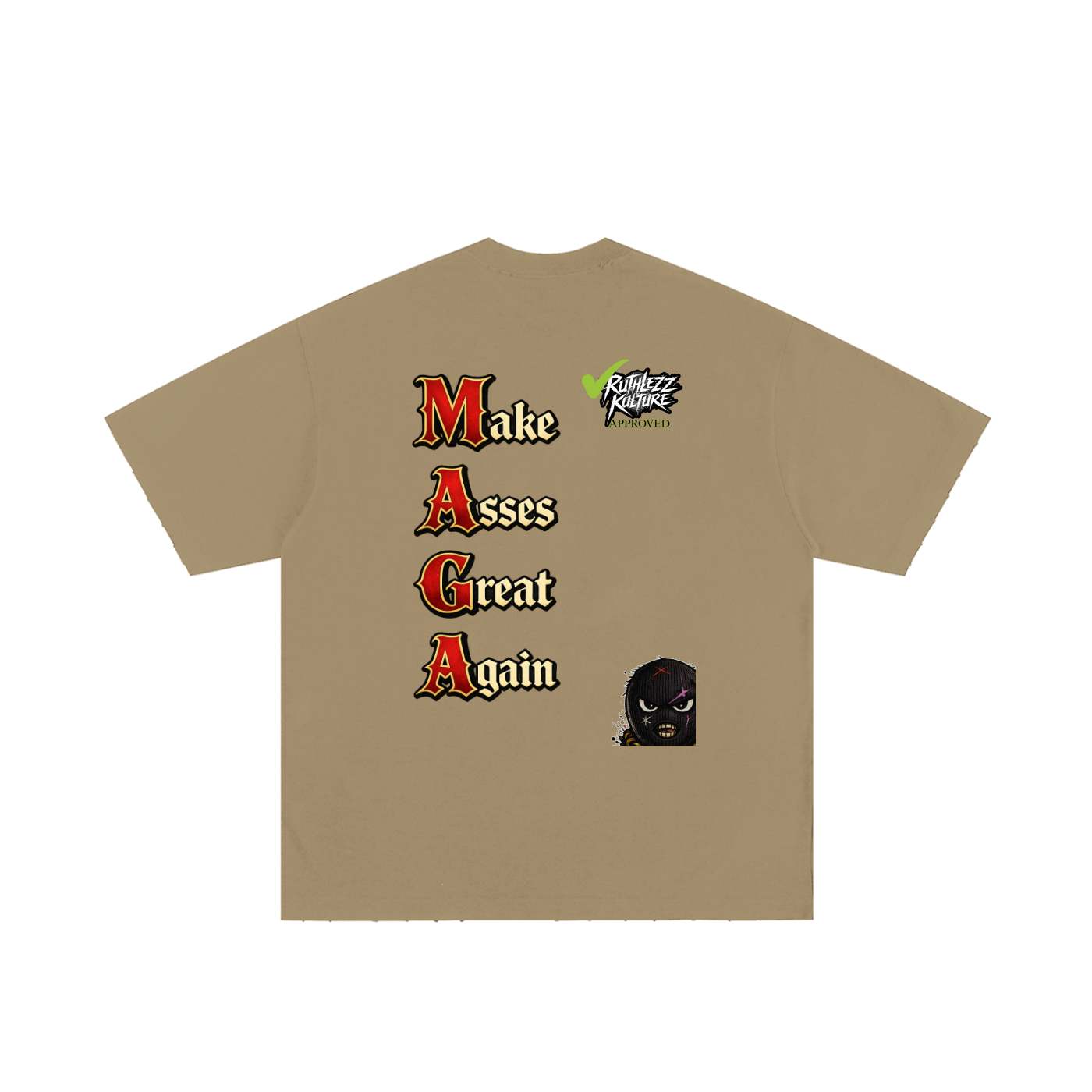 Ruthlezz Kulture ‘MAGA’ Heavyweight Hand-frayed T-Shirt